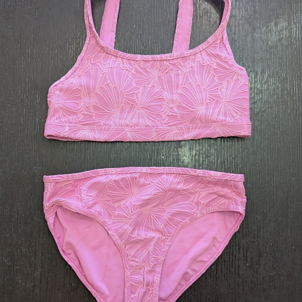 SOLD: Kids Pink Floral Swim Set: